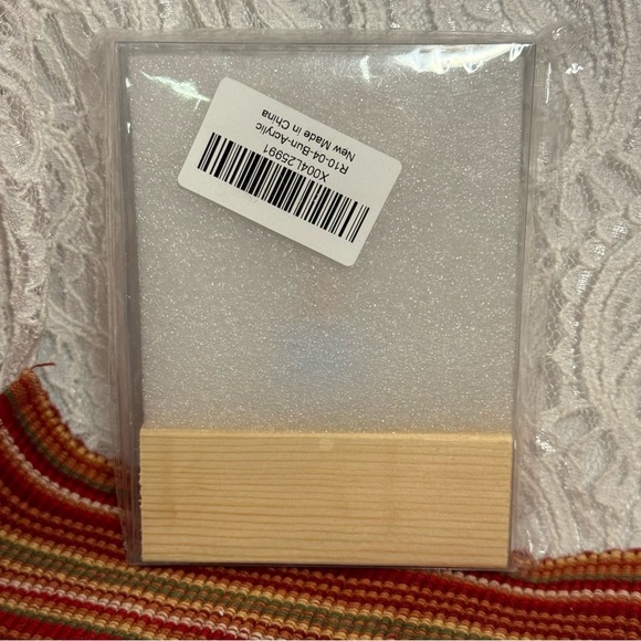 Dad-to-Be" Father's Day gift, made of acrylic, with a wooden base - NWT - Picture 13 of 14